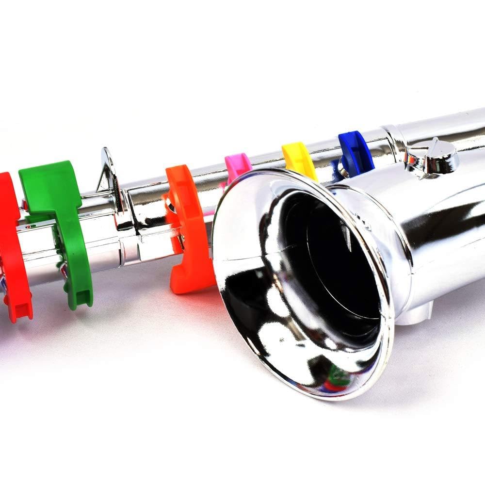 BONTEMPI Alto 8 für Mädchen und Alter und Perfekt für Vorschule und Grundschuleintritt Geburtstags- und Weihnachtsgeschenke Saxophon, Silber, Tasten,