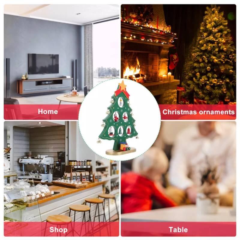 Mini Tree Decorative Christmas Ornaments Xmas Table Decoration Children Gift