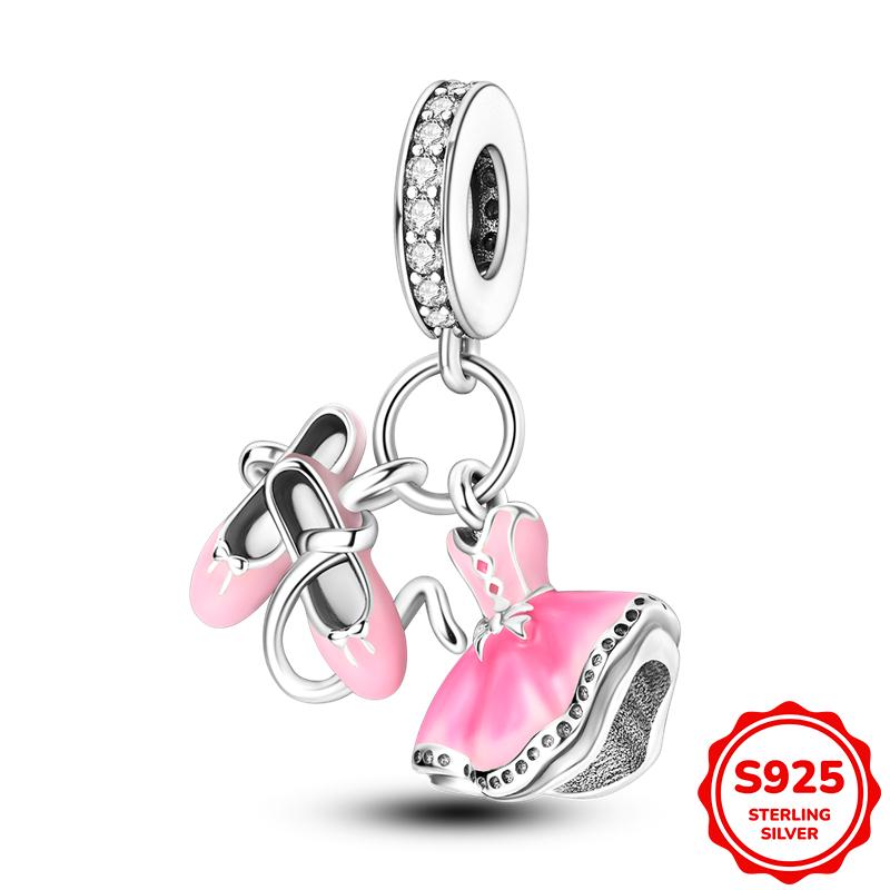 Charms Silver 925 Princess and Pumpkin Carriage Fairy Tale Pendant Beads Fits 3mm Bracelet For Women Luxury DIY Jewelry