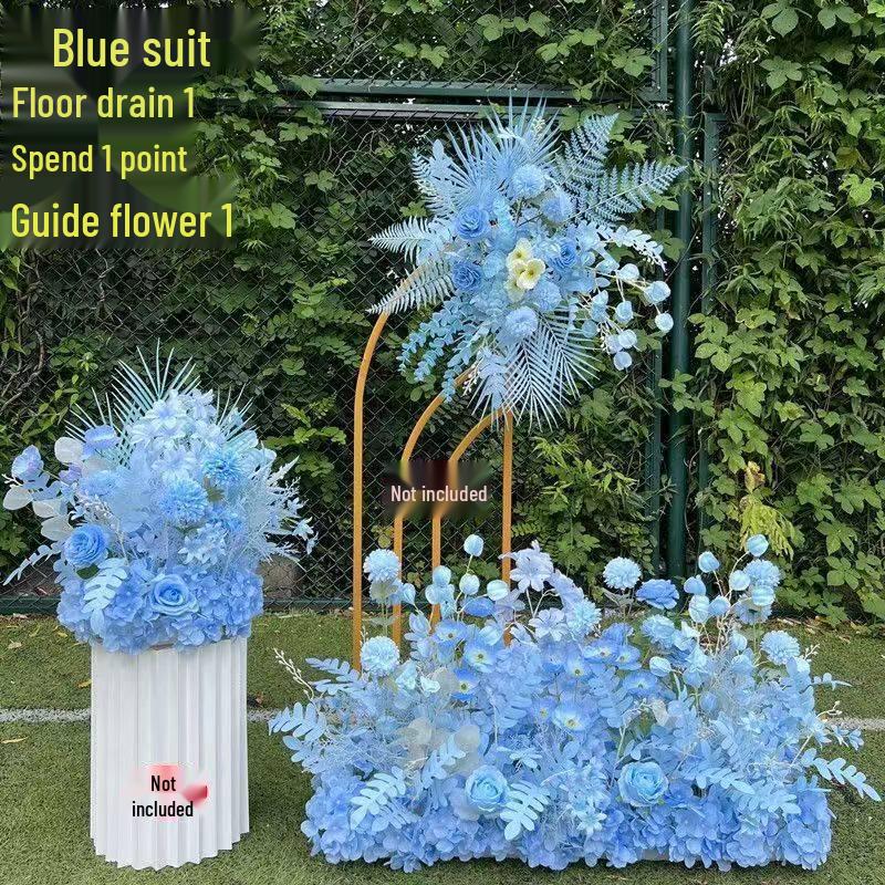 Dekorationsständer für Hochzeitsbühne und Gang mit künstlichen Blumen