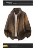 Men's Winter Thickened Leather Pilot Jacket - Di Yu Shen Long Plush Motorcycle Top