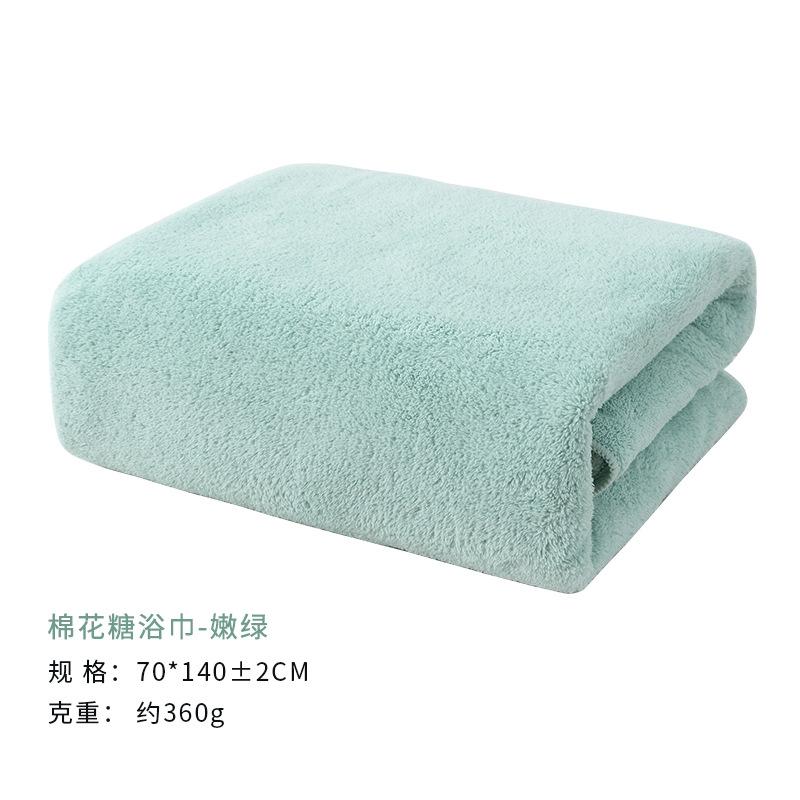 Towel enlarged thickened coral fleece bath towel household children adult large bath towel soft absorbent bath towel
