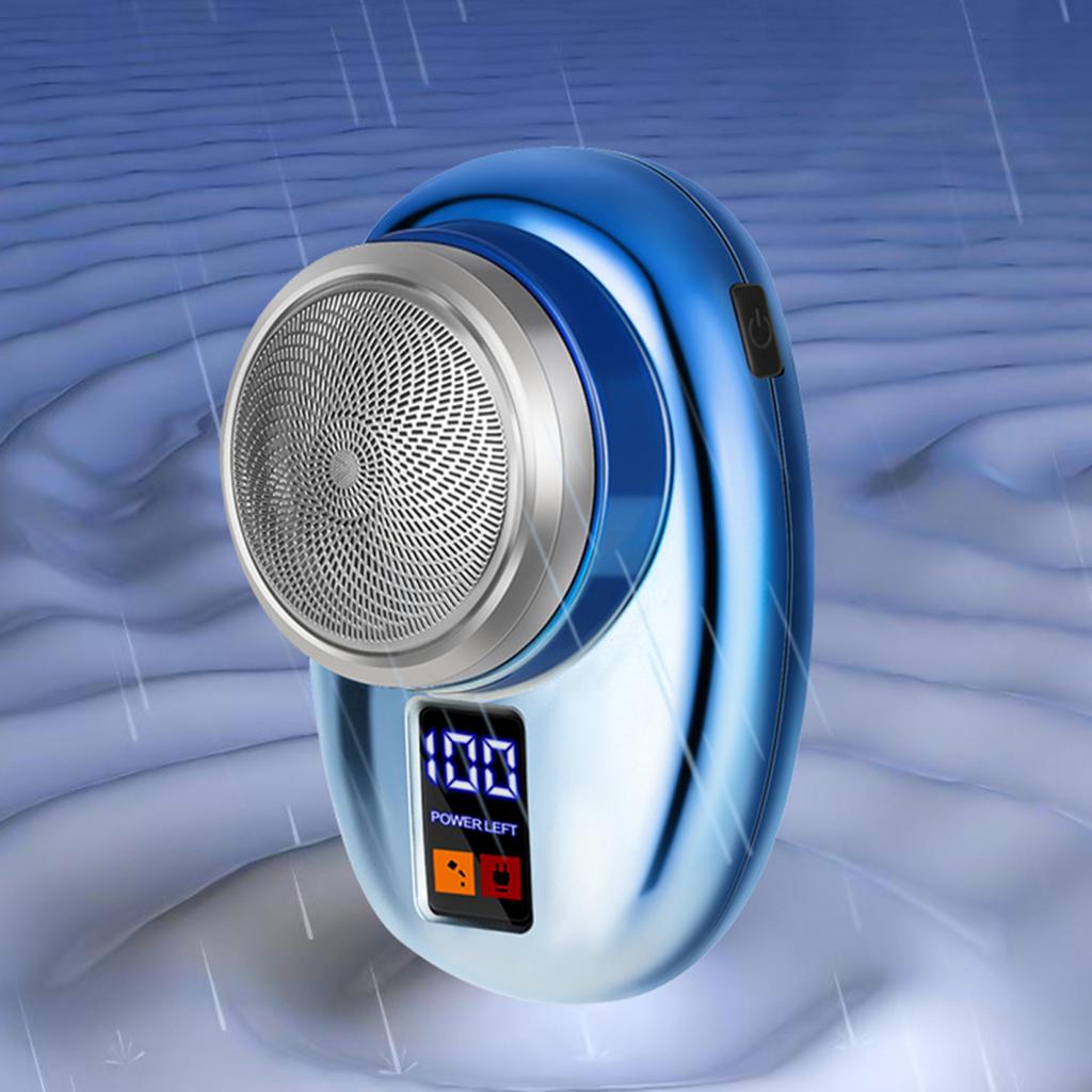 Mini Electric Shaver Digital Display Type-C Rechargeable Waterproof Wet Dry Portable Travel Shaving Razor Men Beard Trimmer Hair Remover Tool