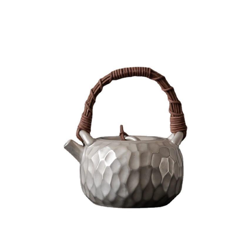 Man Ting Hua Collection: Handcrafted Gilt Silver Teapots