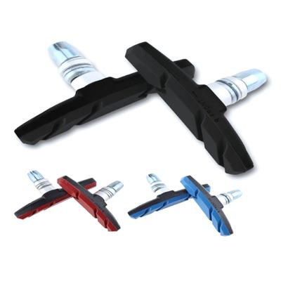 1Pair Bike Brake Pads V-Brake Rubber Road Bike Brake Holder Pads Shoes Blocks Rim Brake Anti-Resistance Cycling Accessories