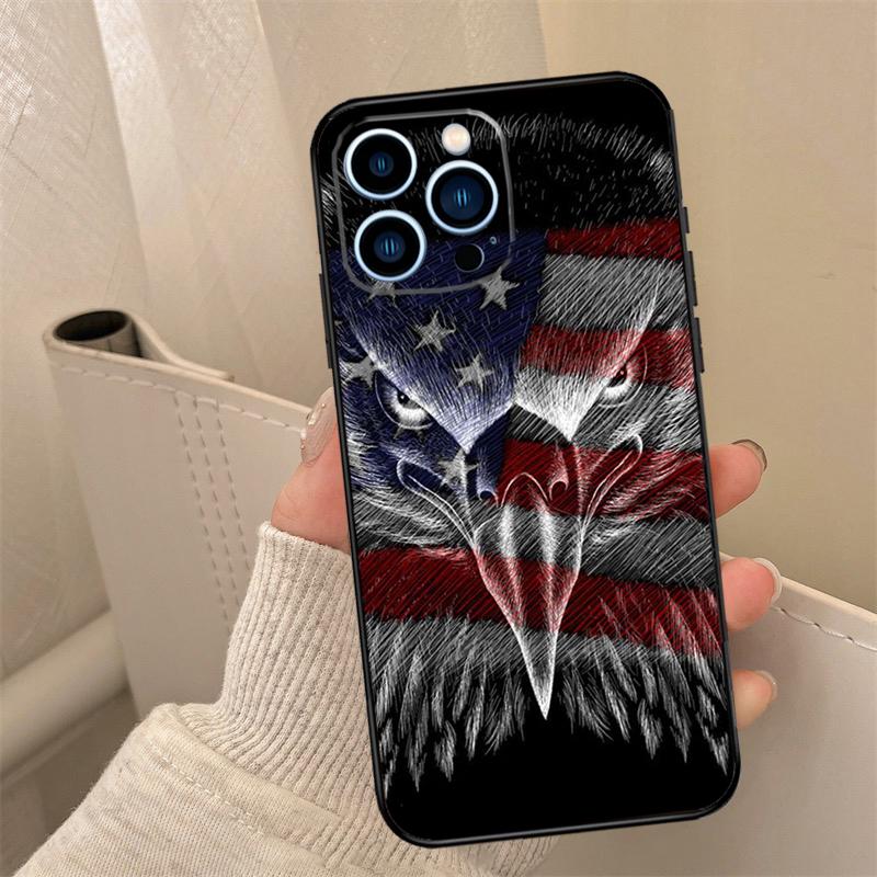Flag American USA Flag Phone Case For iPhone 16 15 11 13 12 14 Pro Max 13 Mini 7 8 14 Plus XS Max X XR Cover