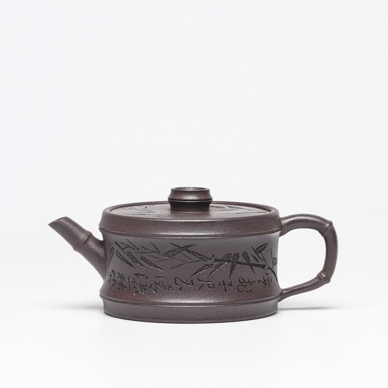

150ml Creative Yixing Purple Clay Teapots Handmade Large Caliber Pot Raw Ore Azure Mud Tea Soaking Kettle Zisha Tea Set Teaware