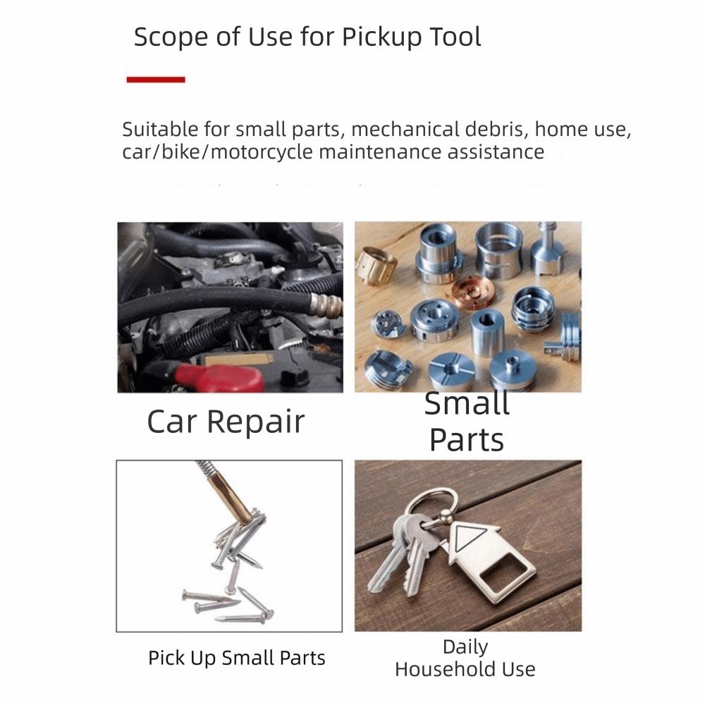 Foldable Flexible Magnetic Pickup Tool Large Head/Small Head Magnet Grabber  Car Disassembly
