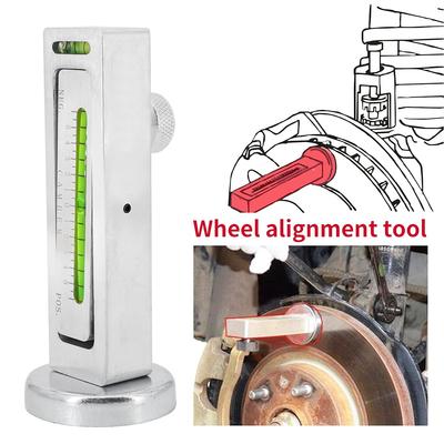 Automobilová čtyřkolová polohovací magnetická vodováha, odklon kola, nastavitelný magnetický měřicí nástroj, nástroj pro seřízení kol, odklon, záklon