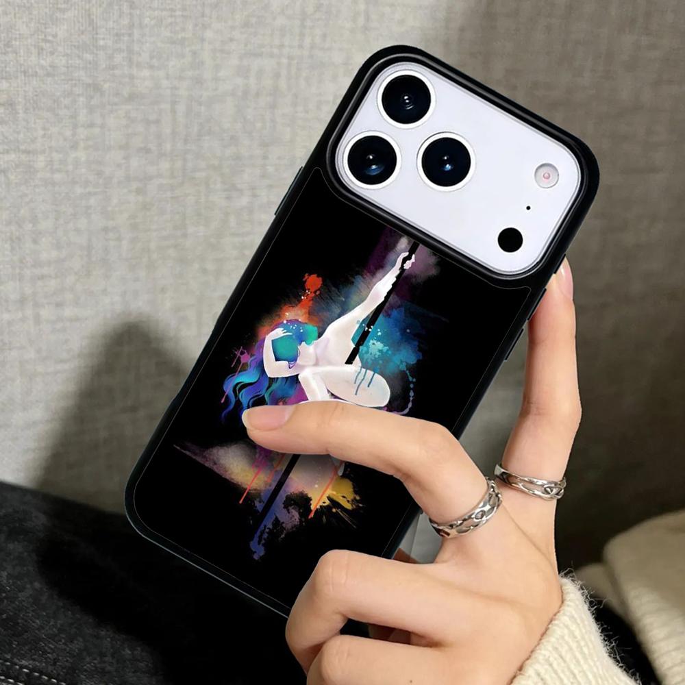 Capa Case for iPhone 17 Air 16 Pro Max 15 Plus 11 13 Mini 14 12 Back Phone Cover Pole Dancer Dancing
