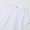Champion Short Sleeve Crew Cotton USA Reverse Garment Short Sleeve Pocket Size T-Shirt, Neck, 100% 9.4oz Weave® Wash, T-Shirt, Men's, White, XL,