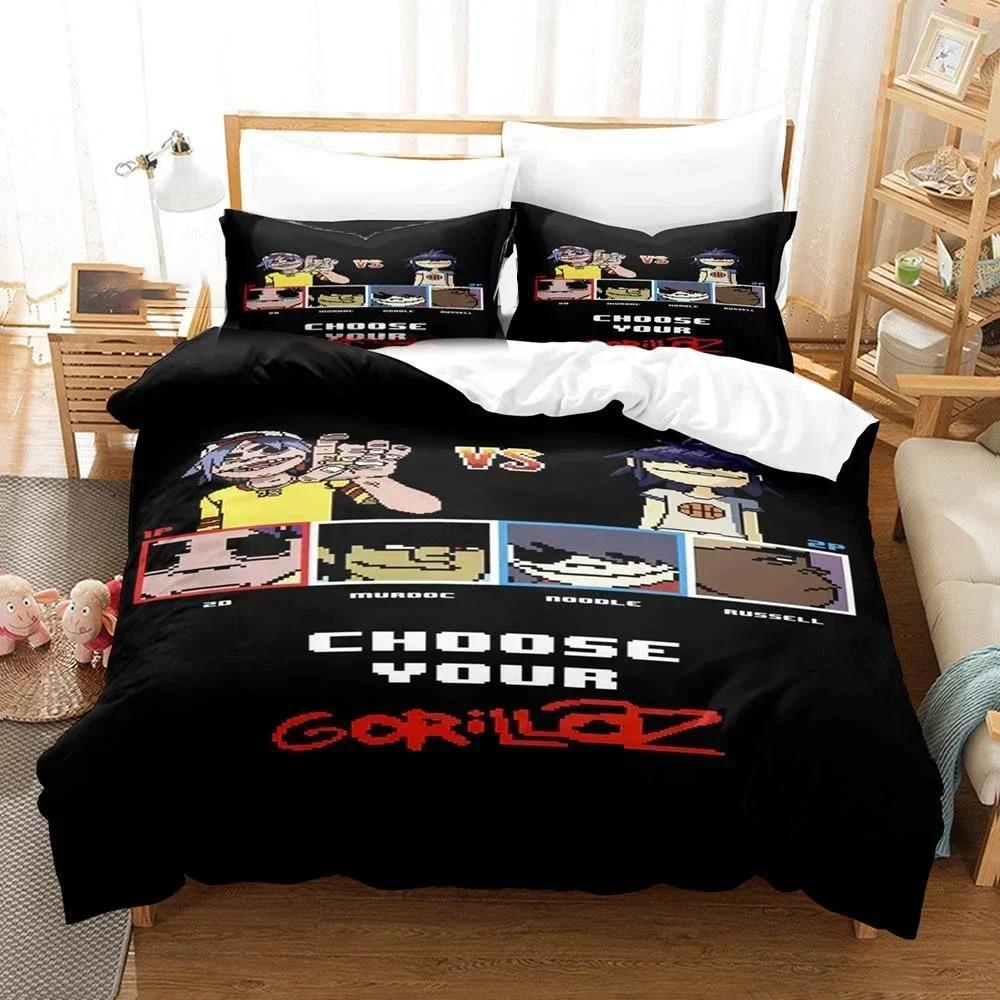 Comforter 3D Print Music Gorillaz Bedding Set Bedroom Single Twin King Size Home Textile
