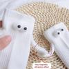 1/2Pair Fashion Socks for Adult Funny Magnetic Hand in Hand Black White  Mid-Tube Socks Cartoon Couple Socks Holiday Party Gifts