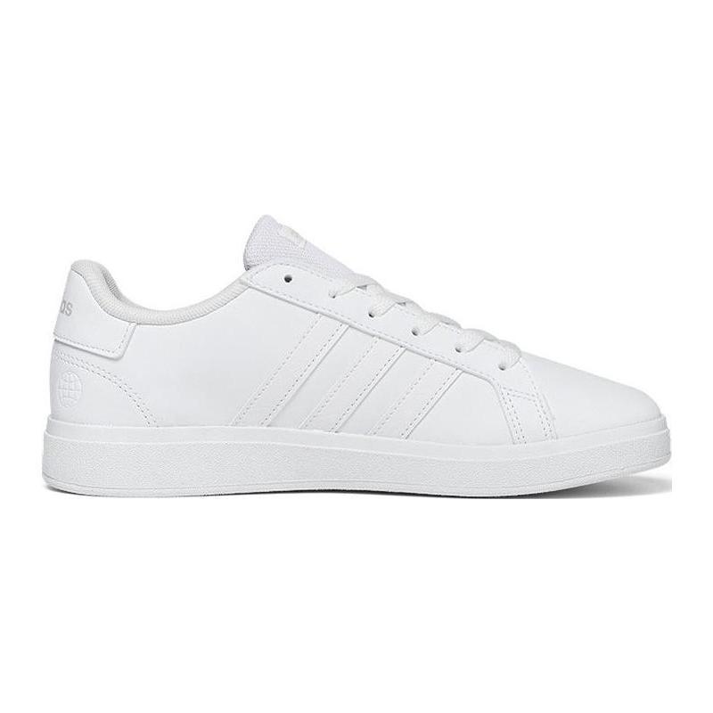 Adidas Neo GRAND COURT Synthetic Leather Abrasion Resistant Low top Kids' Skateboarding Shoes White Kids' FZ6158
