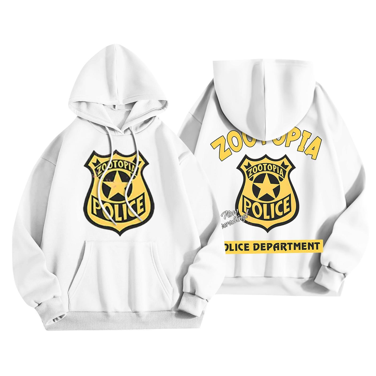 

Children s Fashionable Casual Long-Sleeved Cartoon Print Hooded Sweatshirt 160 белый