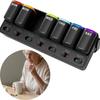 Detachable Weekly Pill Organizer 7-Grid Pill Dispenser Portable Medicine Storage Case  Home