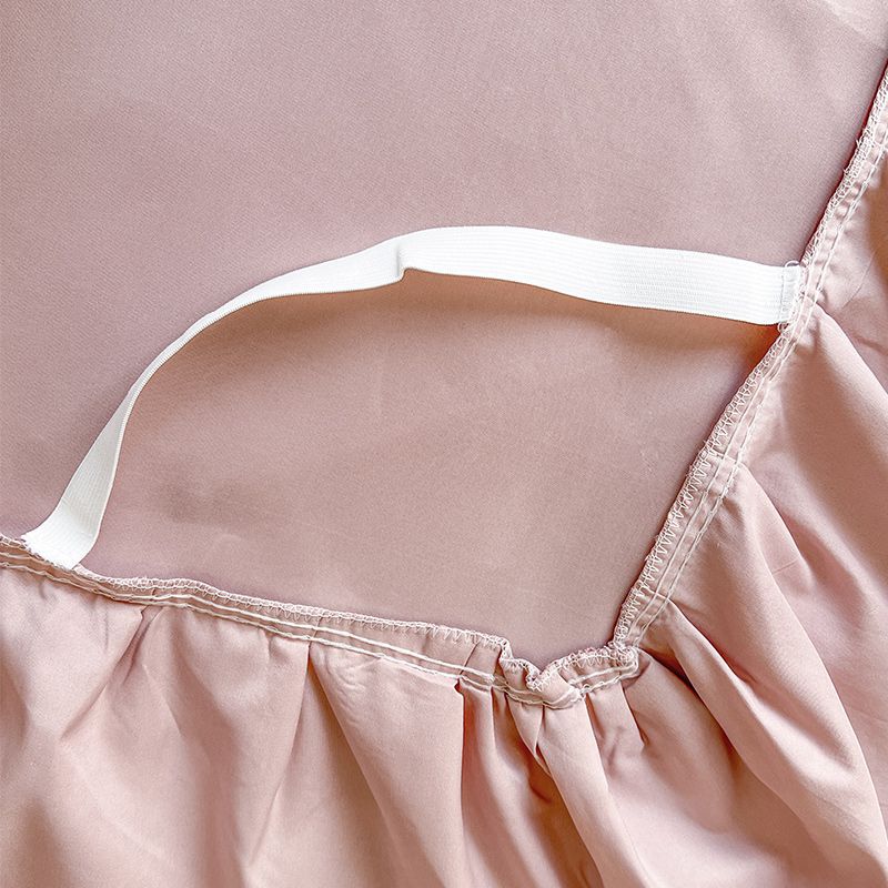 Bedroom Household Single-piece Sanding Bed Skirt Solid Color Skin-friendly Bedspread Bed Cover Bedroom Student Dormitory Sheets