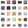 50 Inspirational English Phrase Stickers Diy Mobile Phone Case Luggage Notebook Skateboard Water Cup Creative Stickers