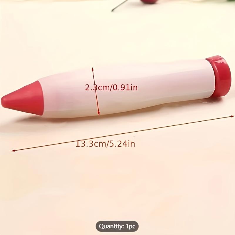 2pcs Silicone Icing Piping Pen Uncharged Food Decorating Writing Tool Pastry Nozzle For Cookie Cake Dessert Decoration Kitchen Accessories Bakeware