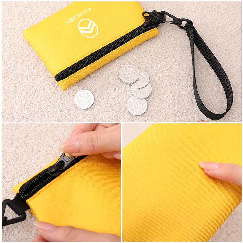 Car Logo ID Credit Bank Card Holder Wallet Small Money Case Wallet Coin Purse Card Bag For Citroen C4 C3 C5 C2 Celysee Berlingo