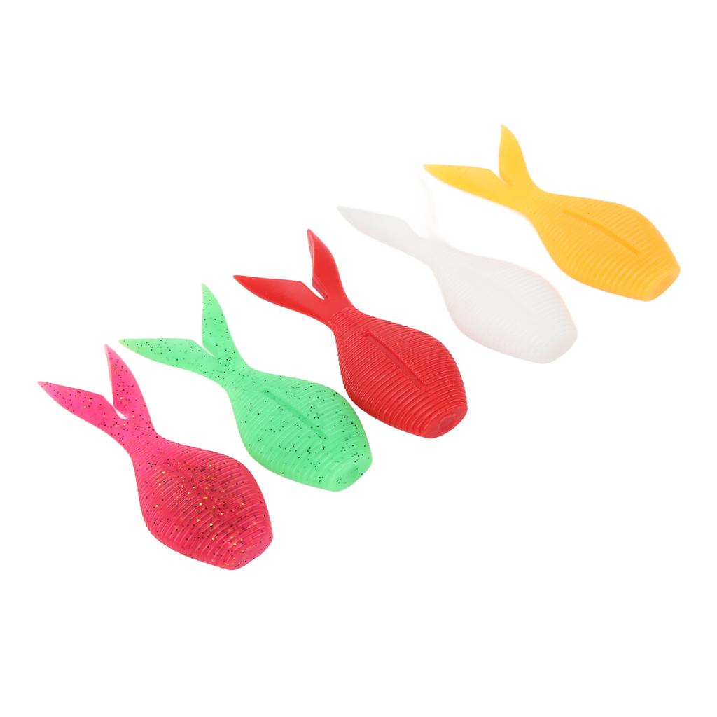 25PCS Fishing Soft Baits TPR High Elasticity Floating Pomfret Bait Artificial Lures Fishing Accessories for Freshwater