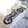 Home bedroom carpet irregular motorbike shape carpet fashion personality lambswool bedroom non-slip carpet