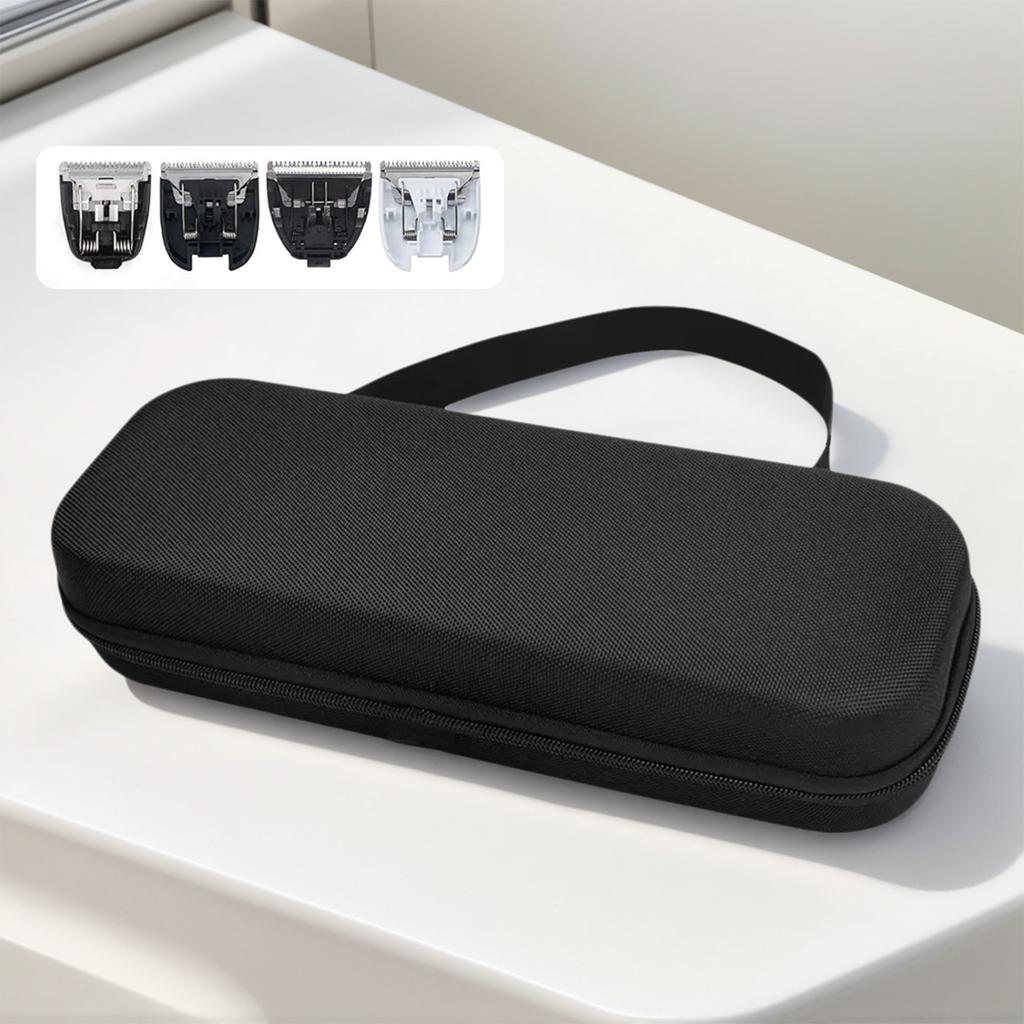 Grooming Clipper Blade Case 12 Slots Grooming Clipper Blade Case Holder Barber Guard Blades Storage Bag Organizer Beauty Supplie