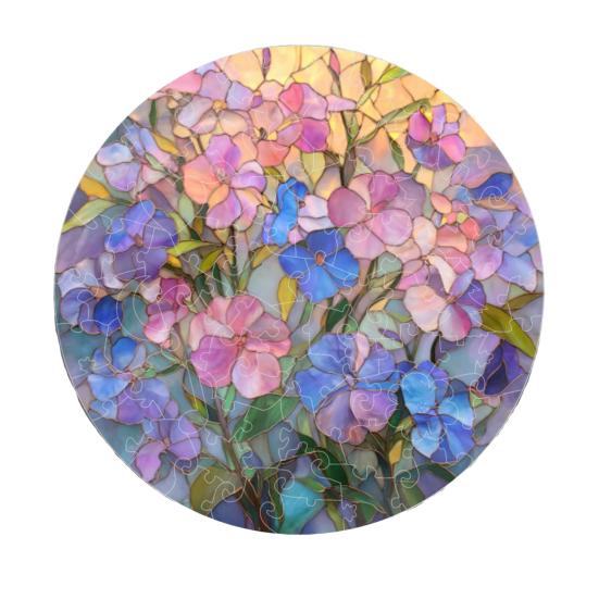 Acrylic Puzzle Hanging Ornament 7.48 Inch Garden Puzzle Suncatcher for Adults G