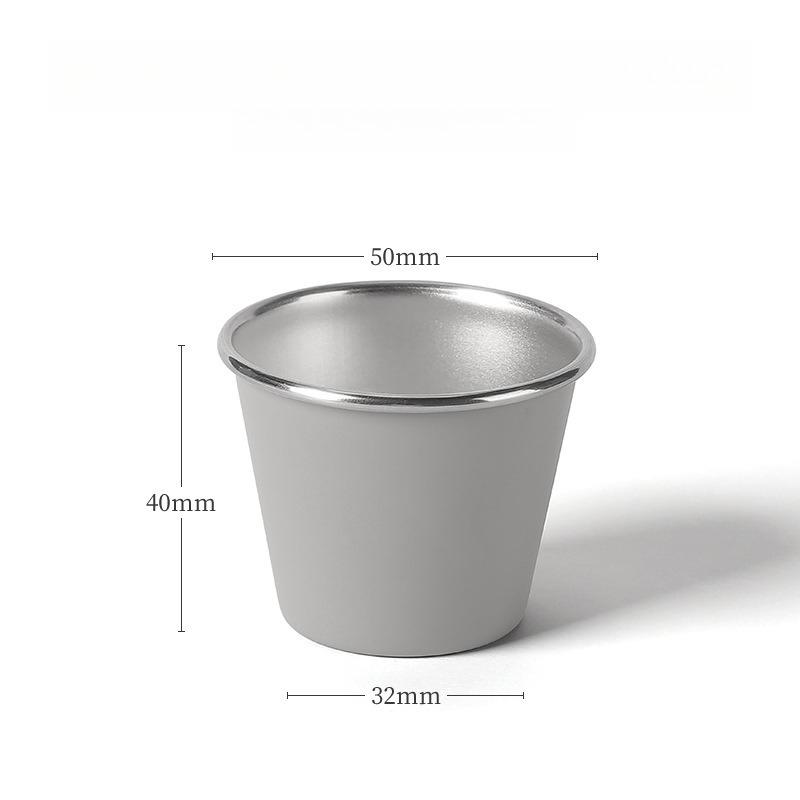 1Pc Outdoor 50ml Beer Mug 304 Stainless Steel Water Cup Tea Cup Camping Style Coffee Mug