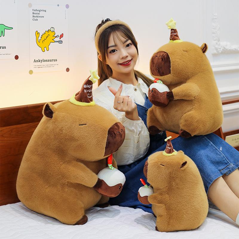Capibara Snot French Fries Cake Capybara Plush Toy Cute Doll Ugly Cute Doll Guinea Pig