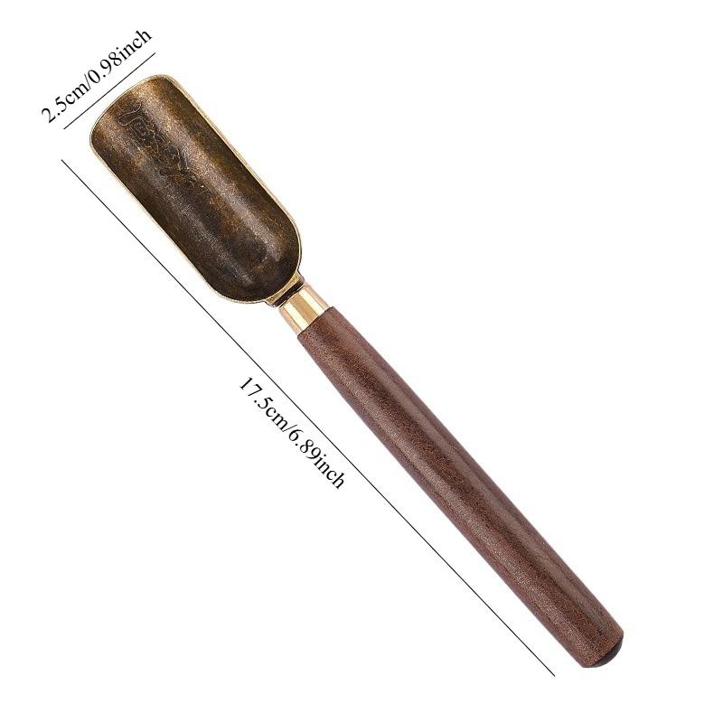 1PC Sandalwood alloy tea spoon tea spoon tea spoon Kung Fu tea set tea ceremony accessories