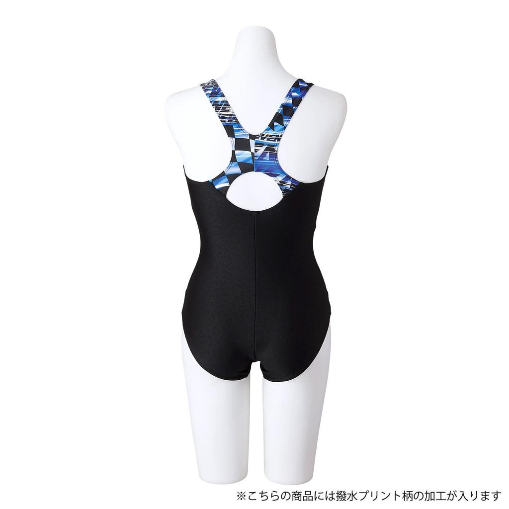 Mizuno STROKE ONE Badeanzug N2JA2804 Größe M Damen Einteiler (Friede sei mit euch) 92 Schwarz/Blau,