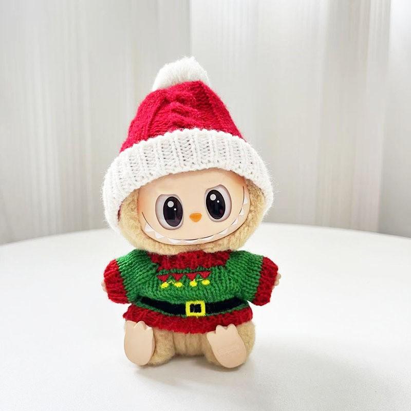 The First, Second and Third Generations of Christmas Baby Clothes Wear 17cm Pendants, and The Clothes Sit with Colored Beads Christmas Set.