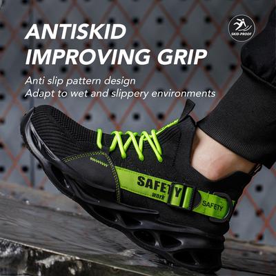 Puntale in acciaio Scarpe da lavoro da uomo Scarpe antinfortunistiche leggere e traspiranti da uomo per scarpe da ginnastica da lavoro Scarpe protettive antiforatura da donna Size36-50