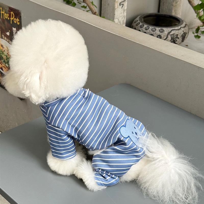 Dog Four-legged Clothing Teddy Bichon Small Dog Pomeranian VIP Schnauzer Traction Pet Clothing Autumn And Winter Clothing