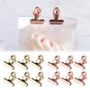 6PCS/set Kitchen Food Sealing Bag Clips Stainless Steel Letter Paper Photo File Clamps School Office Calendar Binder Clip