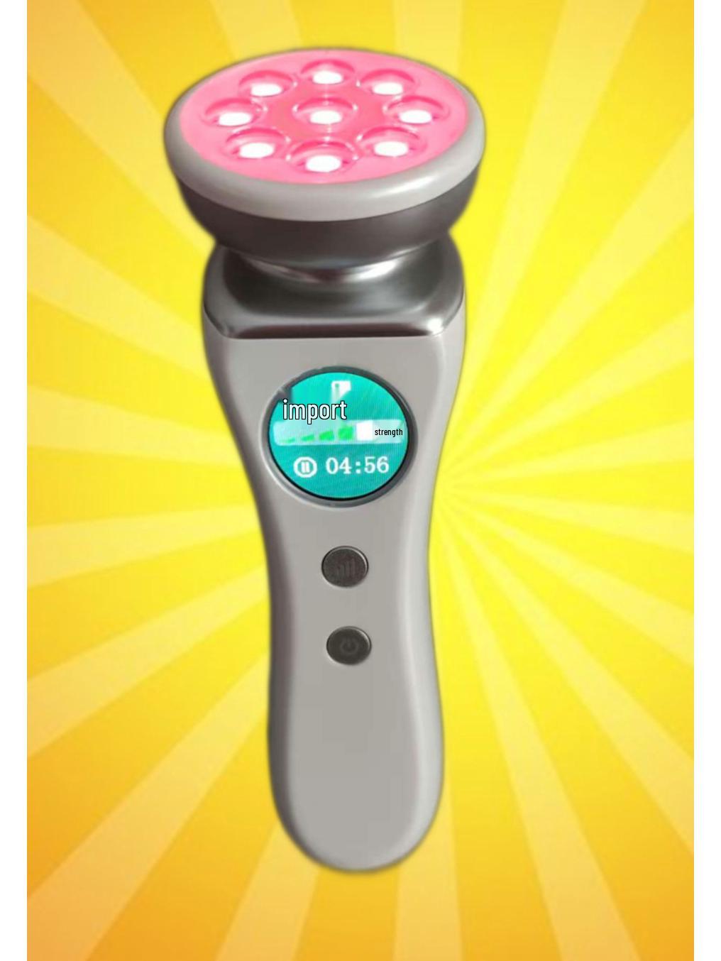 

6555 Ultrasonic Face Massager with Ion Therapy and Moisture Detection English білий