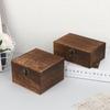 New Vintage-Inspired Boxes With Lid Square Hinged Jewellery Craft Storage Box For Home Decoration DIY Hand-Made Mother's Day