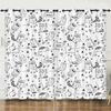 Curtain Cat Cartoon 3D Digital Printing Blackout Curtain Punching