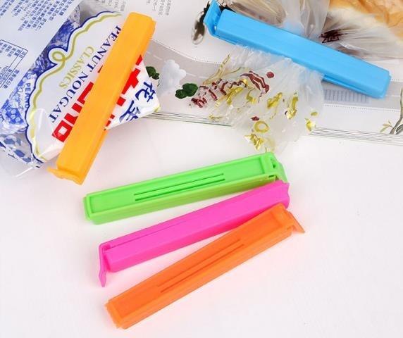 10pc Food Sealing Clip Home Kitchen Food Snack Sealing Pocket Clip Food Freshness Plastic Moisture-proof Leak-proof Sealing Tool