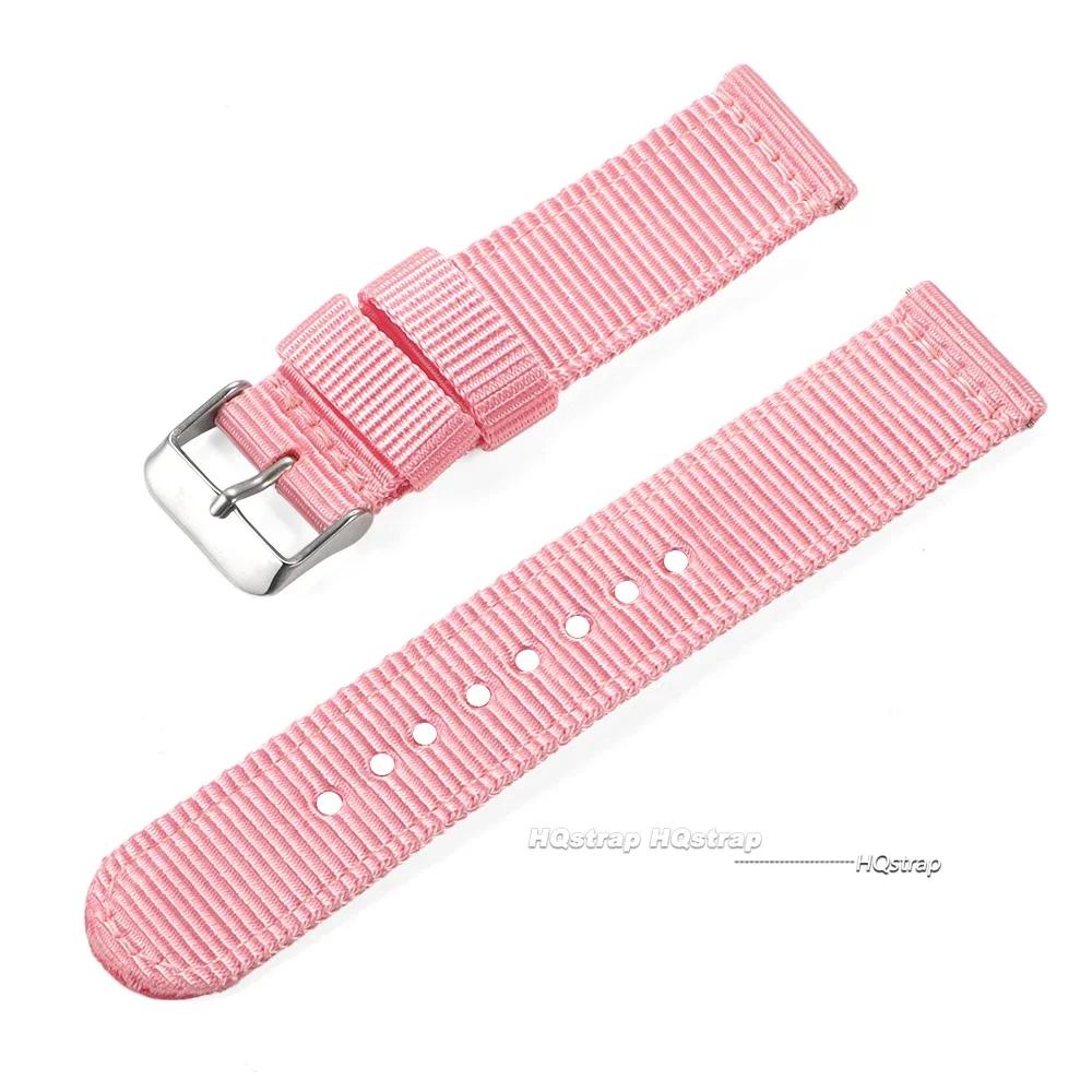 Nylon Watch Band 18mm 20mm 22mm 24mm for Military Woven Strap Quick Release Wristband for Seiko Women Men Sport Watch Bands