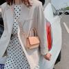 Mini Tote Bag Crocodile Pattern Flip Messenger Crossbody Bag Female Simple Shoulder Bag Compact Square Lady Handbag New X