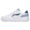 Sycee Abrasion Resistant Lightweight Breathable Low Top Skateboard Shoes Men's White Blue AGCT339-4