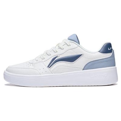 Sycee Abrasion Resistant Lightweight Breathable Low Top Skateboard Shoes Men's White Blue AGCT339-4