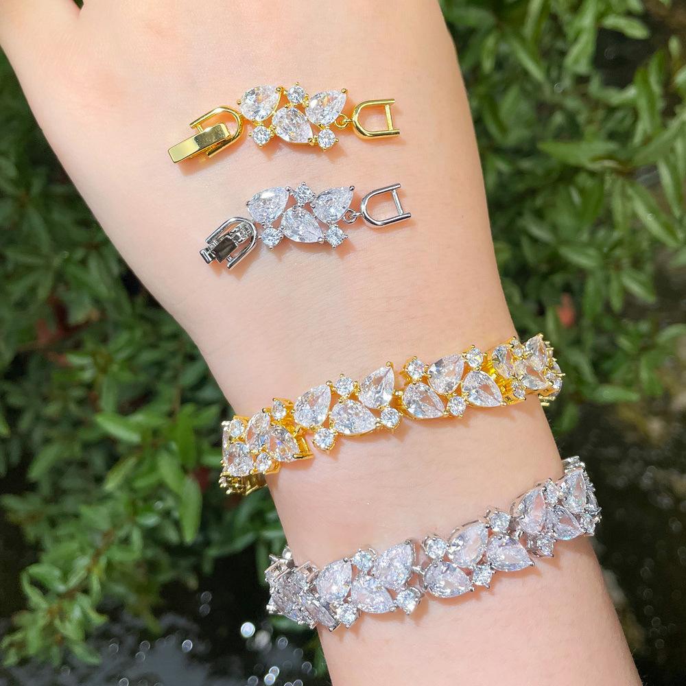 Zircon Bracelet Exquisite Flash Diamond Zircon Jewelry Bridal Evening Dress Jewelry
