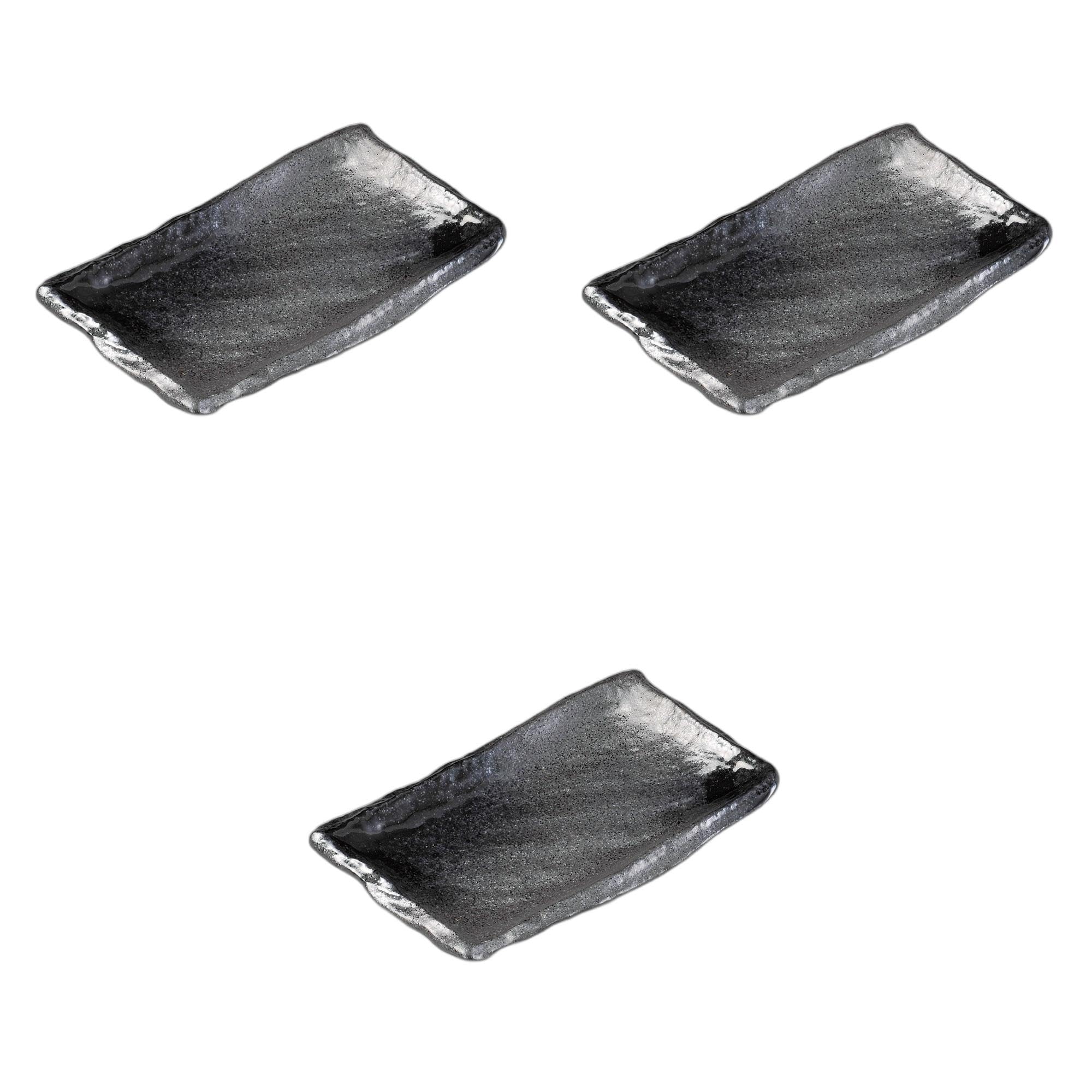 

Set of 3 Higashiyama Takumi Pottery Plates x x Pottery Setomonohonpo [22.5 13.5 3.5cm] Plates, Ceramic,