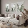 3 pieces of frameless, abstract plant home decoration, modern green plant posters, home decoration, creative ideal home gifts
