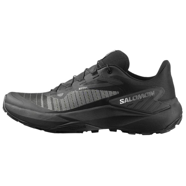Salomon Genesis Comfortable Versatile Shock Absorbing Breathable Supportive Lightweight Low Top Running Shoes Men Running Shoes Black 491377