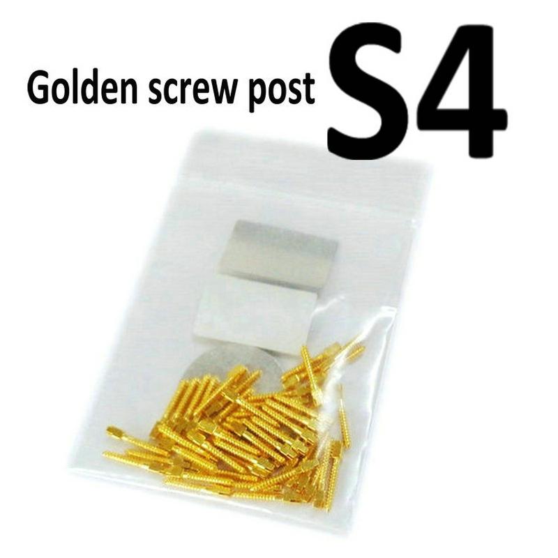 Dental Golden Plated Screw Post 50Pcs Bag High Quality Dentist Tool for Dental Restoration
