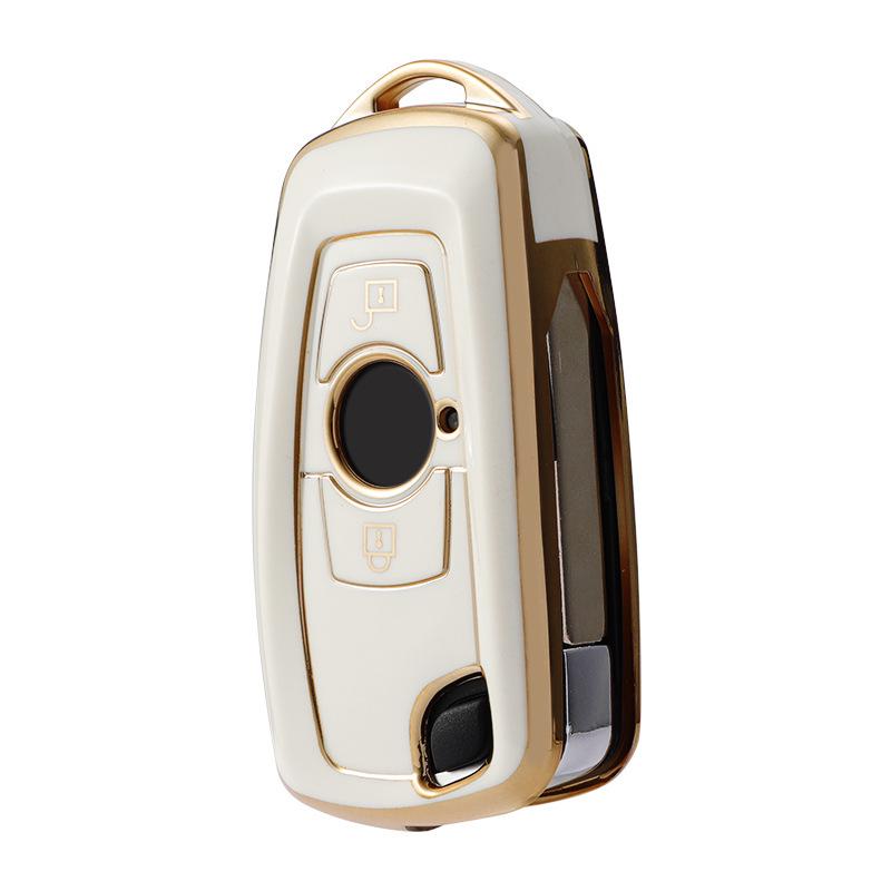 Gold Edge Remote Key Cover for Dongfeng Tianlong KC Qihang Edition Flagship Truck